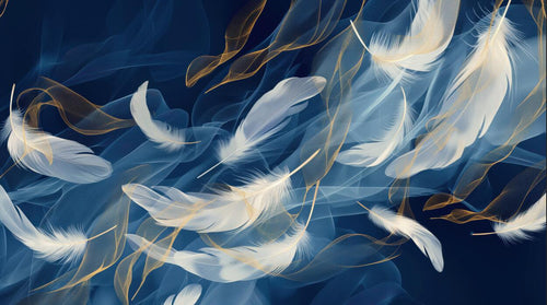 variant:A0014 | Coups de Pinceau Beige — papier peint sur mesure Novomur