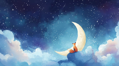 variant:A0141 | Ciel et Galaxie Gris — papier peint sur mesure Novomur