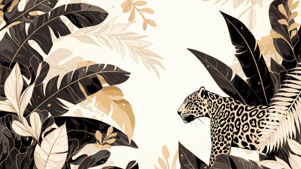 variant:A0142 | Safari Enfant Gris — papier peint sur mesure Novomur