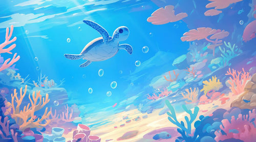 variant:A0168 | Animaux Mignons Enfant — papier peint sur mesure Novomur