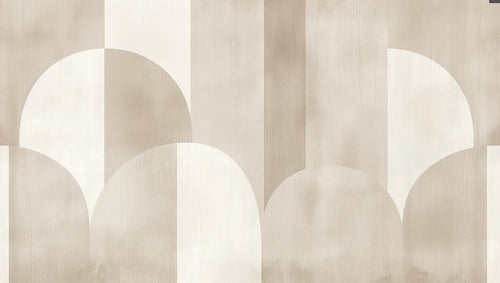 variant:A0200 | Geometrique Beige — papier peint sur mesure Novomur
