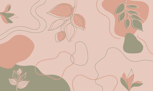 variant:A0205 | Art Abstrait Creme — papier peint sur mesure Novomur