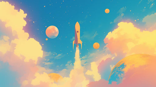 variant:A0234 | Espace Planetes Enfant — papier peint sur mesure Novomur