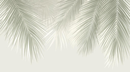 variant:A0371 | Palmier Tropical Ivoire — papier peint sur mesure Novomur