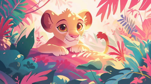 variant:A0460 | Animaux Mignons Enfant — papier peint sur mesure Novomur