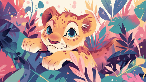 variant:A0529 | Animaux Mignons Enfant — papier peint sur mesure Novomur