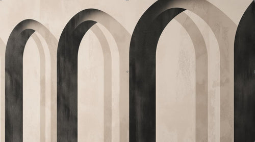 variant:A0662 | Geometrique Beige — papier peint sur mesure Novomur