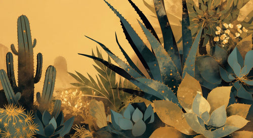 variant:A0685 | Palmier Tropical Sable 2 — papier peint sur mesure Novomur