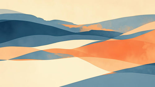 variant:A0727 | Art Abstrait Creme — papier peint sur mesure Novomur