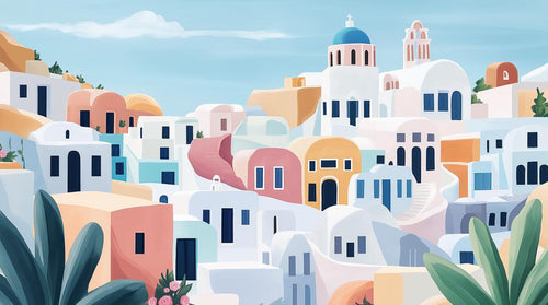 variant:A0878 | Art Abstrait Creme — papier peint sur mesure Novomur