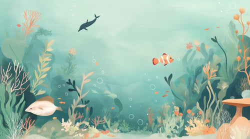 variant:A0918 | Animaux Mignons Enfant — papier peint sur mesure Novomur