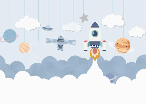 variant:C0672 | Montgolfieres Enfant — papier peint sur mesure Novomur