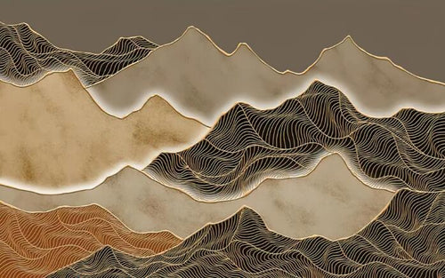 variant:D0326 | Coups de Pinceau Beige — papier peint sur mesure Novomur