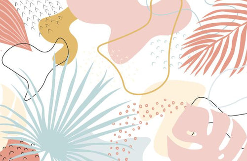 variant:D0452 | Art Abstrait Creme — papier peint sur mesure Novomur