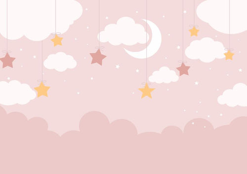 variant:D0468 | Licorne Enfant Gris Perle — papier peint sur mesure Novomur