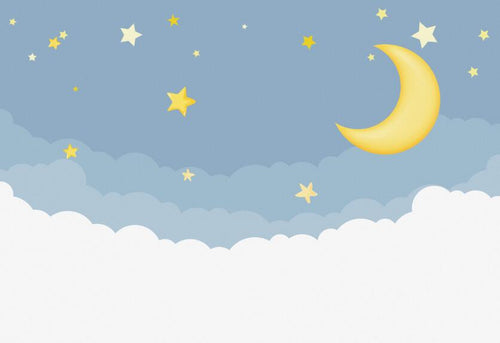 variant:E0879 | Ciel et Galaxie Gris — papier peint sur mesure Novomur