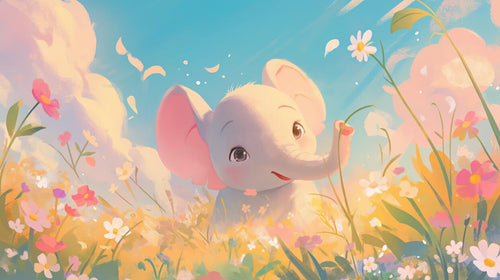 variant:F0794 | Animaux Mignons Enfant — papier peint sur mesure Novomur