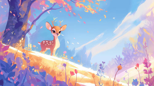 variant:F0939 | Animaux Foret — papier peint sur mesure Novomur