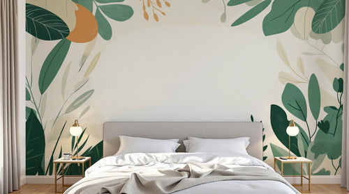 Papier peint Botanique Feuillage - Sur mesure - Design A0304