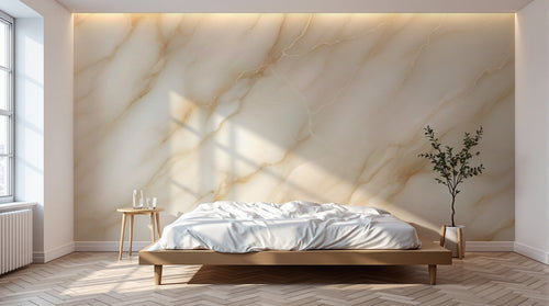 variant:A0834 | chambre_08_dawn — Brume d'Aquarelle Ivoire — papier peint Novomur