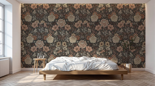 variant:D0144 | chambre_08_dawn — Prairie Liberty Sable — papier peint Novomur