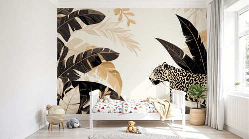 variant:A0142 | enfant_01_playful — Animaux d'Afrique Gris — papier peint Novomur