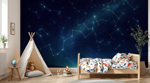 variant:A0325 | enfant_05_adventure — Nuit Etoilee Noir — papier peint Novomur