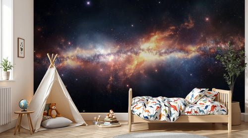 variant:A0340 | enfant_05_adventure已做 — Nuit Etoilee Noir — papier peint Novomur