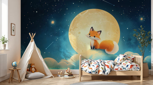 variant:A0445 | enfant_05_adventure已做 — Nuit Etoilee Noir — papier peint Novomur