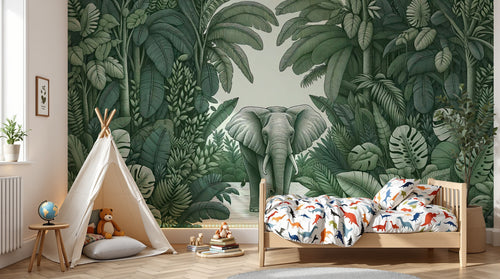 variant:A0571 | enfant_05_adventure — Animaux d'Afrique Gris — papier peint Novomur