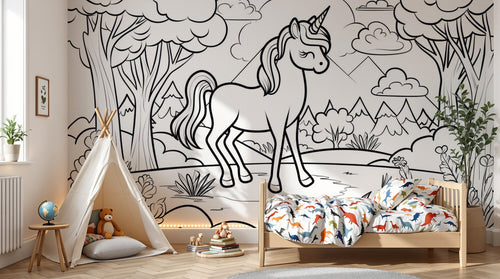 variant:A0731 | enfant_05_adventure — Safari au Coucher du Soleil Gris Perle — papier peint Novomur