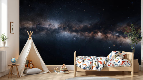 variant:A0935 | enfant_05_adventure已做 — Nuit Etoilee Noir — papier peint Novomur