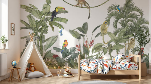 variant:D0296 | enfant_05_adventure — Safari Savane Beige — papier peint Novomur