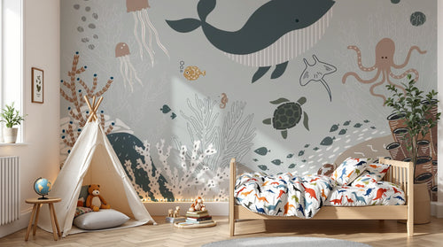 variant:D0430 | enfant_05_adventure已做 — Safari Savane Beige — papier peint Novomur