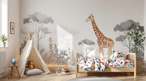 variant:F0979 | enfant_05_adventure已做 — Safari Savane Beige — papier peint Novomur