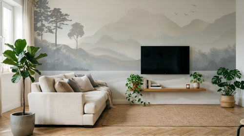 Papier peint Paysage Montagne - Sur mesure - Design A0085