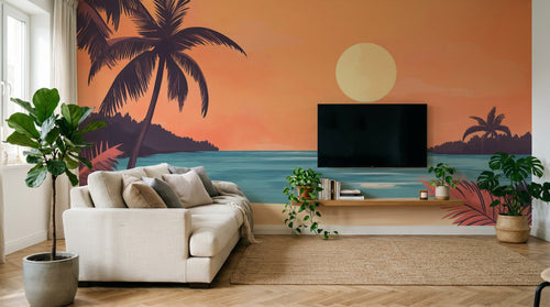 Papier peint Paysage Plage - Sur mesure - Design A0992