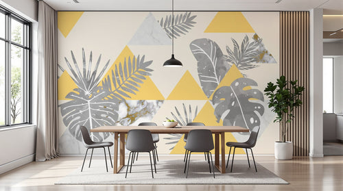 variant:SK0093 | salle_02_modern — Brise des Tropiques Sable — papier peint Novomur