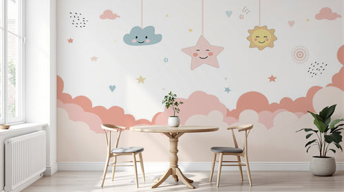 variant:D0130 | salle_05_nordic — Licorne Magique Gris Perle — papier peint Novomur