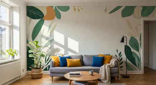 variant:A0304 | salon_01_scandi — Roseraie Anglaise Gris — papier peint Novomur