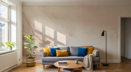 Papier peint Plumes Ivoire - Sur mesure - Design A0949