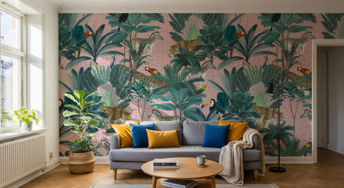 variant:D0170 | salon_01_scandi — Liberty Champetre Anthracite — papier peint Novomur