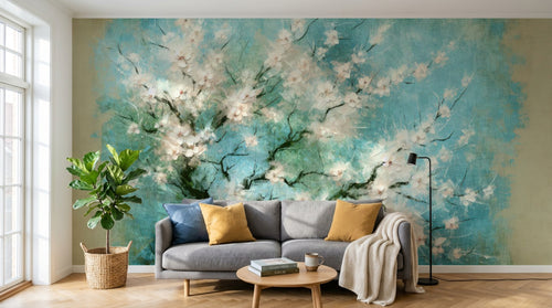 variant:A0052 | salon_02_scandi_morning — Branche de Cerisier Gris — papier peint Novomur