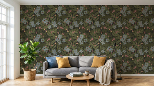 variant:A0242 | salon_02_scandi_morning已做 — Liberty Champetre Anthracite — papier peint Novomur