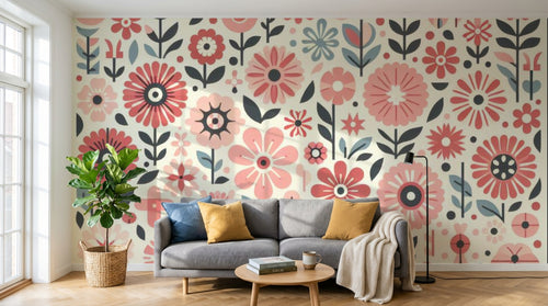 variant:A0759 | salon_02_scandi_morning — Liberty Champetre Anthracite — papier peint Novomur