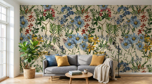 variant:D0220 | salon_02_scandi_morning — Liberty Champetre Anthracite — papier peint Novomur