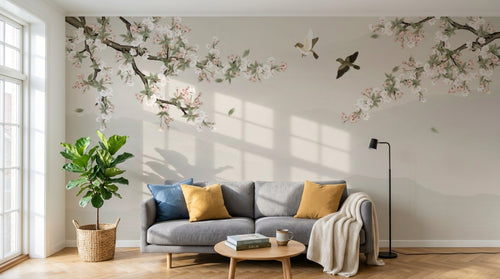 variant:SK0111 | salon_02_scandi_morning — Hanami Sable — papier peint Novomur