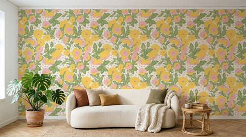 Papier peint Liberty Floral - Sur mesure - Design A0248