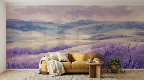 variant:A0149 | salon_04_hygge_mustard已做 — Palette Vivante Peche — papier peint Novomur