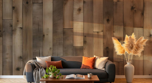 variant:D0996 | salon_06_golden_hour已做 — Bois Flotté Ivoire — papier peint Novomur